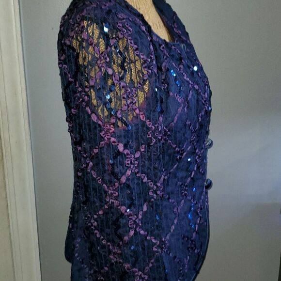 Lace Mesh Jacket / Shirt / Blazer - Picture 3 of 7